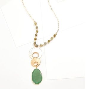 Sage Beaded Necklace